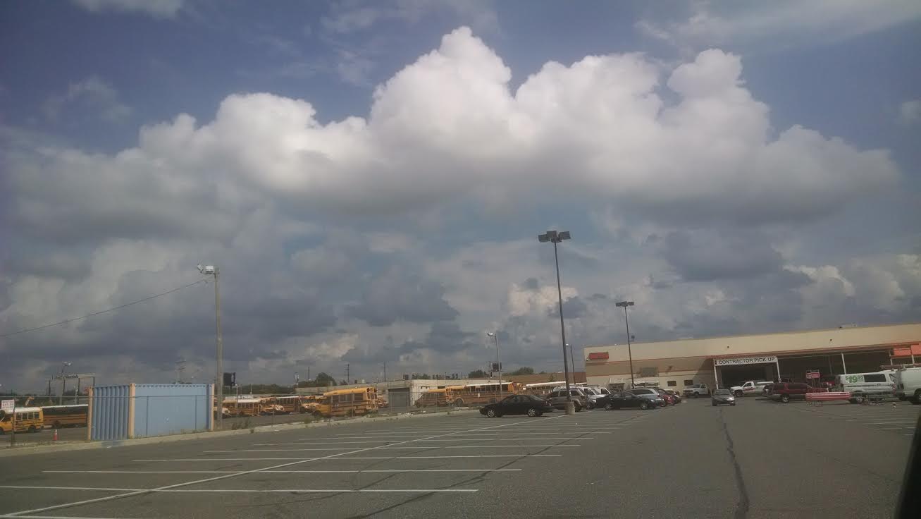 clouds over home depot